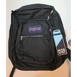 JanSport Backpack NEW Bag School 17" Laptop Big Student 17.5" Black - with Tags